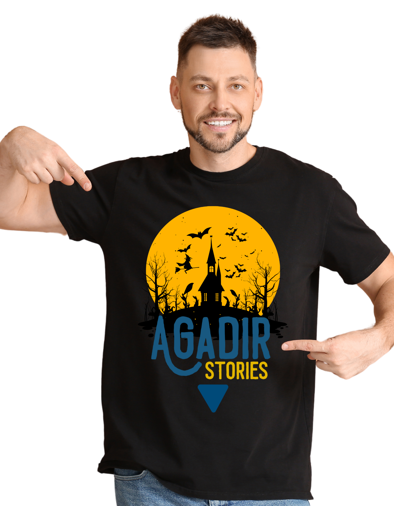 Agadir-Stories-Black-T-Shirt
